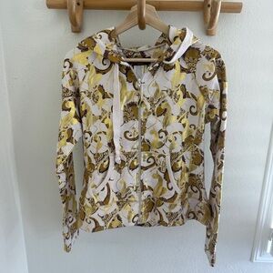 Baby Phat Y2K vintage rare Gold metallic Cats Zip up Hoodie